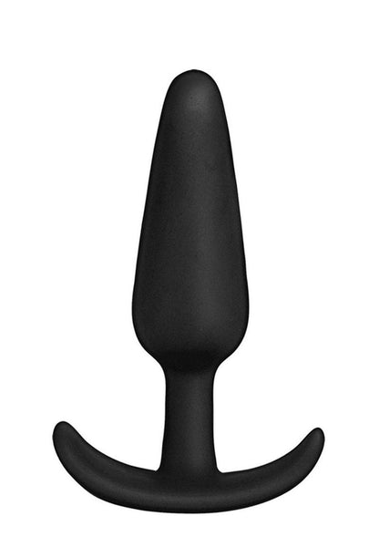 In A Bag Silicone Anal Plug - Black - 3in