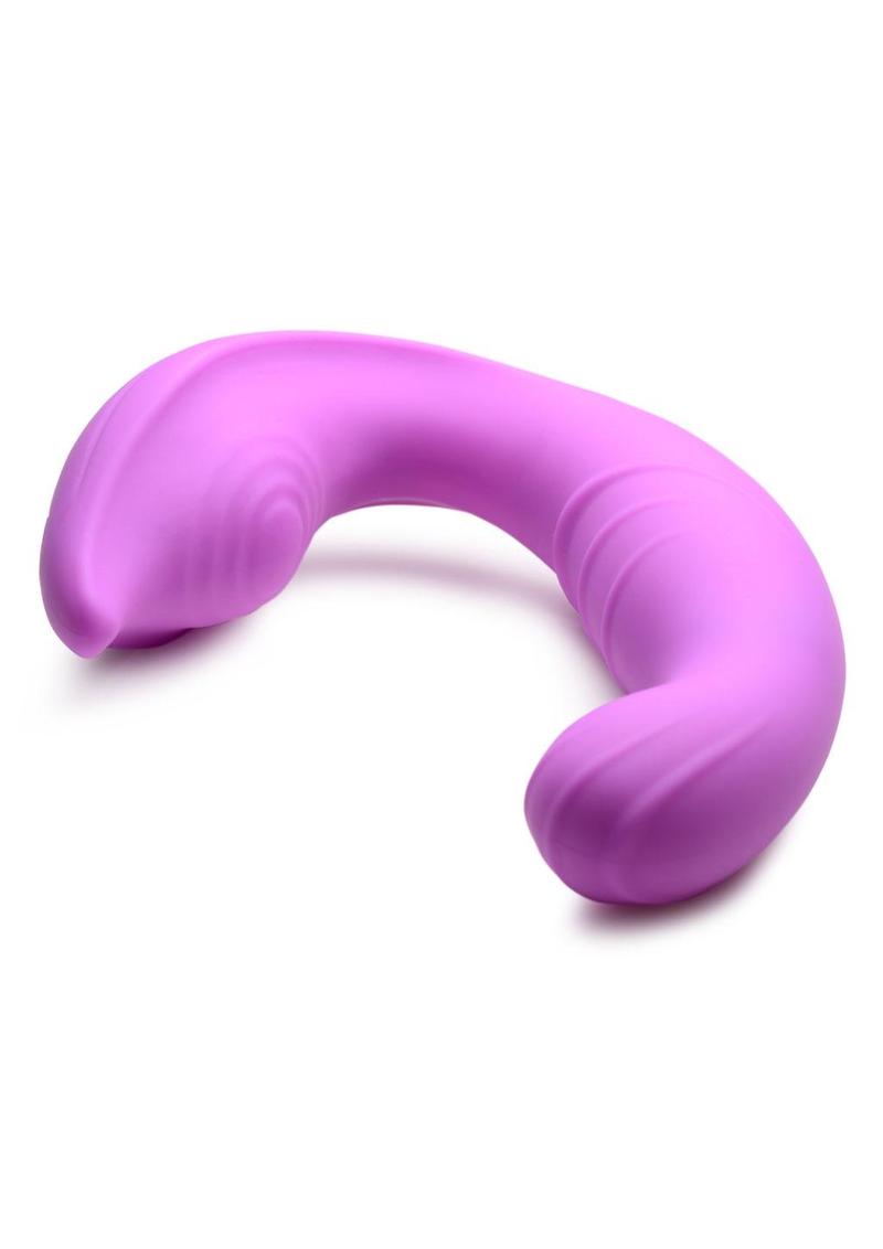 Inmi 5x Come Hither Rechargeable Silicone Vibrator with Remote Control - Purple