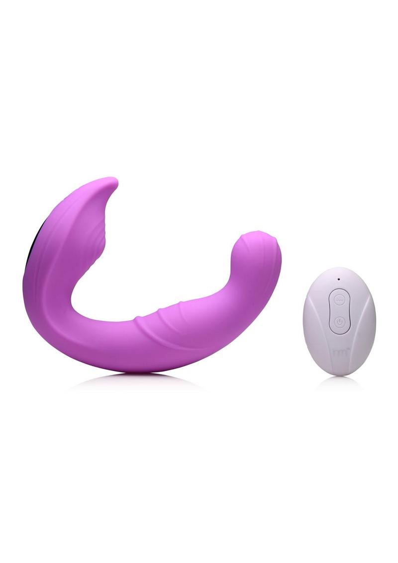 Inmi 5x Come Hither Rechargeable Silicone Vibrator with Remote Control