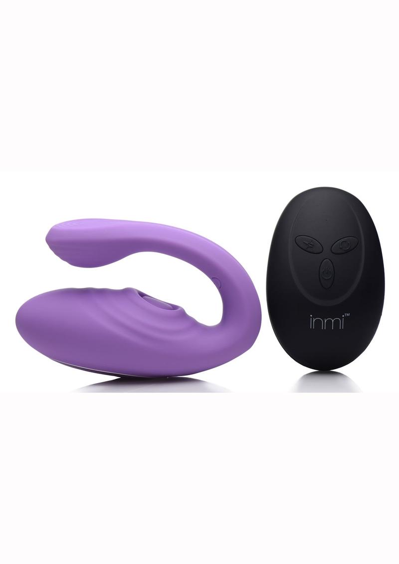 Inmi 7x Pulse Pro Pulsing Silicone Rechargeable Clit Stim Vibe with Remote Control