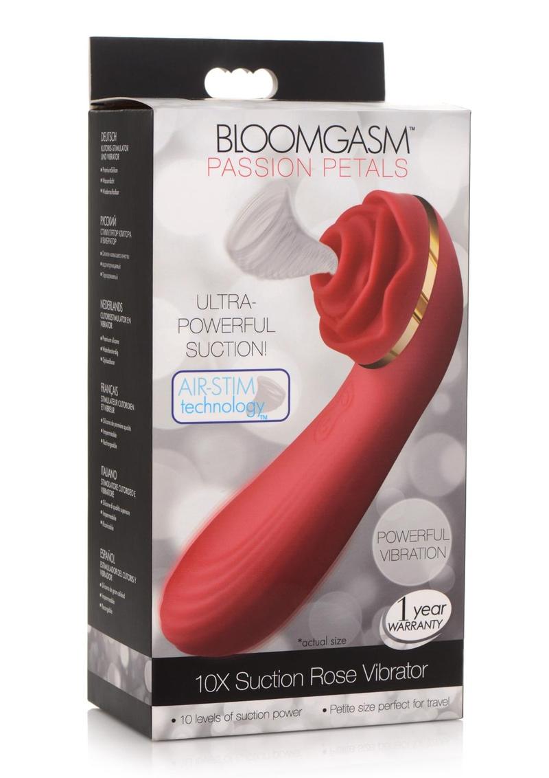 Inmi Bloomgasm Passion Petals 10x Rechargeable Silicone Rose Clitoral Stimulator