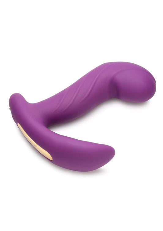 Inmi G-Rocker Come Hither Rechargeable Silicone Vibrator with Remote Control - Purple