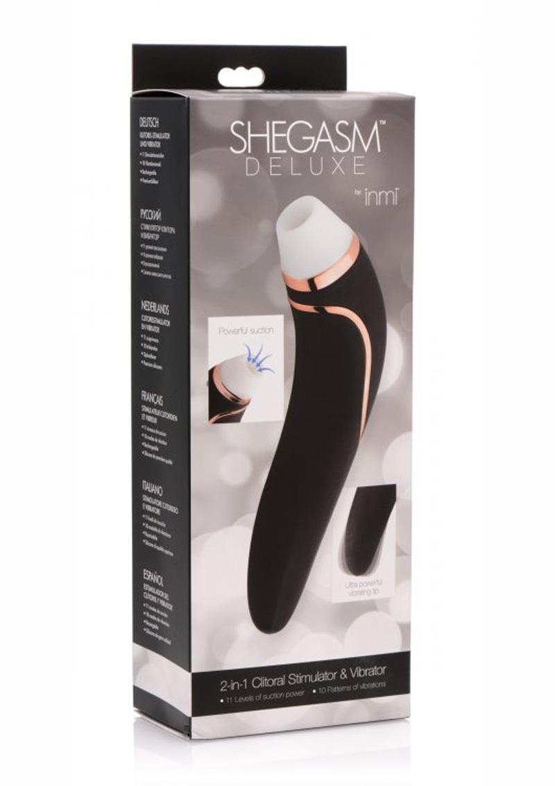 Inmi Shegasm Deluxe 2-In-1 Clit Stimulator and Vibrator