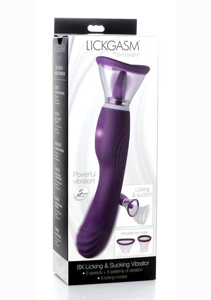 Inmi Shegasm Rechargeable Silicone Licking and Sucking Vibrator