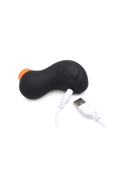 Inmi Shegasm Sucky Ducky Silicone Rechargeable Clitoral Stimulator - Black