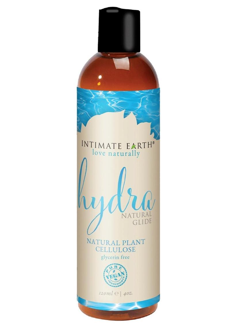 Intimate Earth Hydra Organic Water Based Glide Lubricant - Natural Plant Cellulose - 4oz