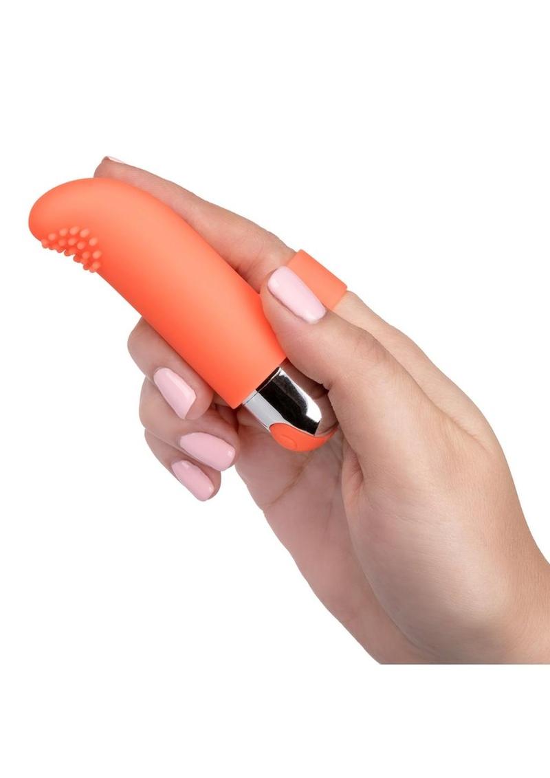 Intimate Play Rechargeable Finger Tickler - Flesh/Vanilla