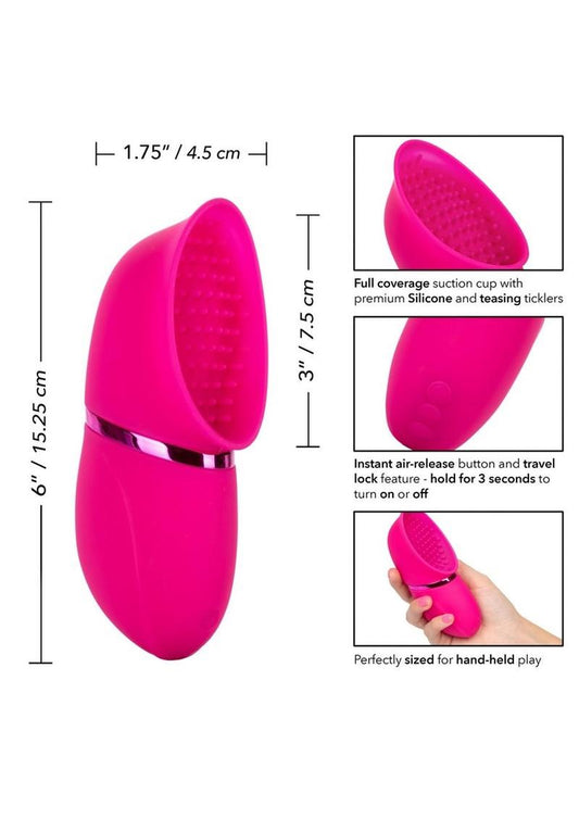 Intimate Pump USB Rechargeable Full Coverage Pump Waterproof - Pink - 6in