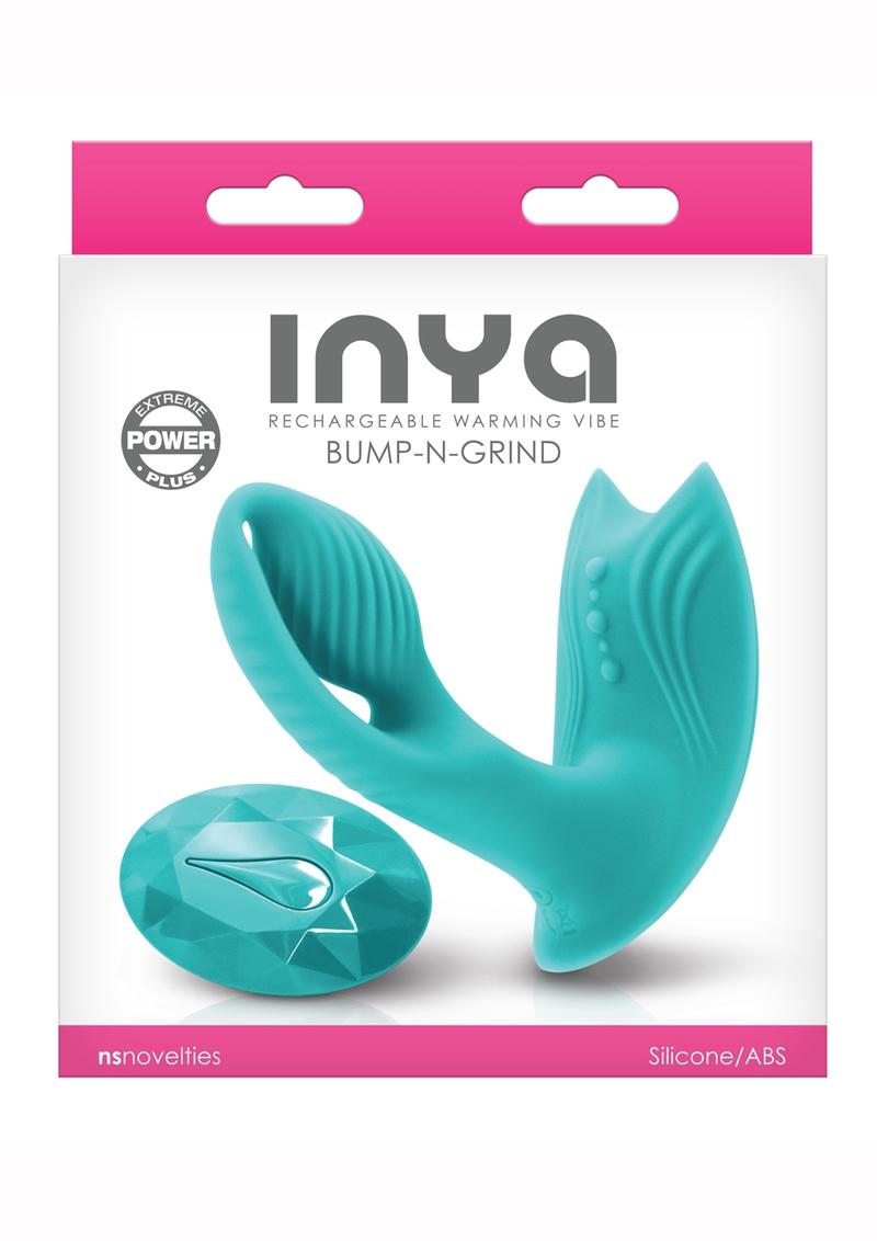 Inya Bump-N-Grind Silicone Rechargeable Warming Vibrator with Remote Control