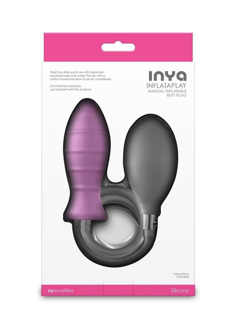 Inya Inflataplay Silicone Inflatable Anal Plug - Pink