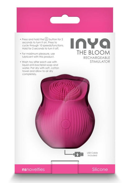 Inya The Bloom Rechargeable Silicone Clitoral Stimulator - Pink