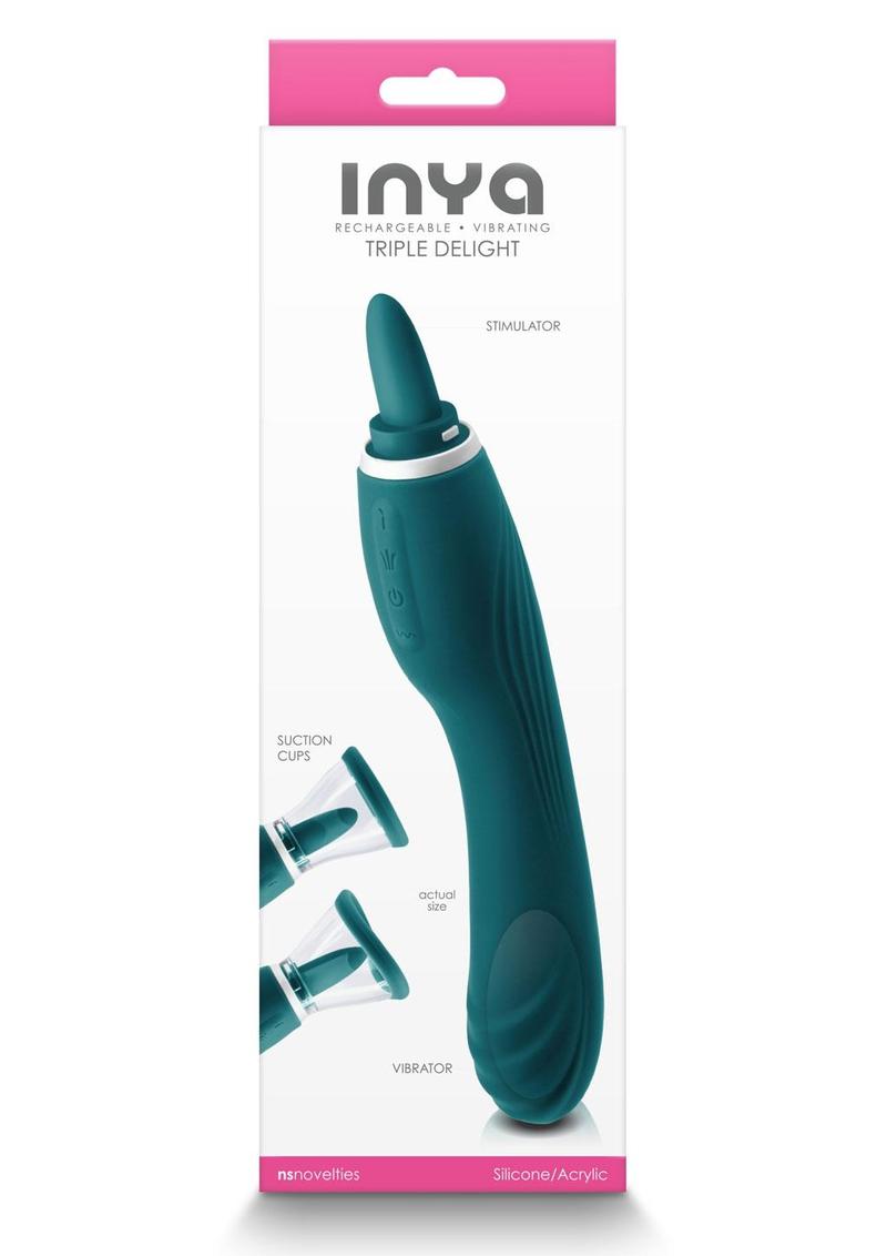 Inya Triple Delight Rechargeable Silicone Vibrator