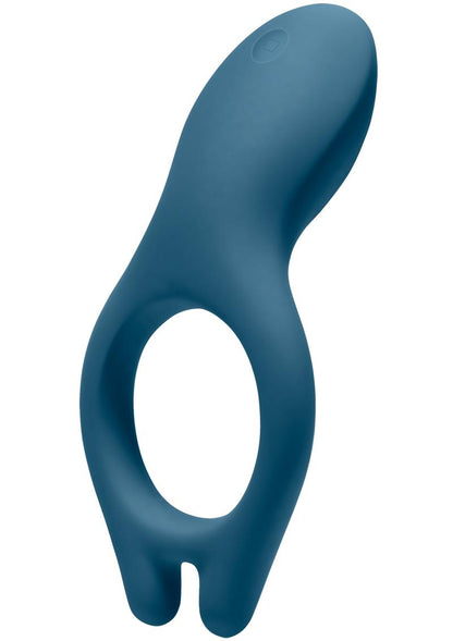 iVibe Select iRing Rechargeable Silicone Vibrating Cock Ring - Marine