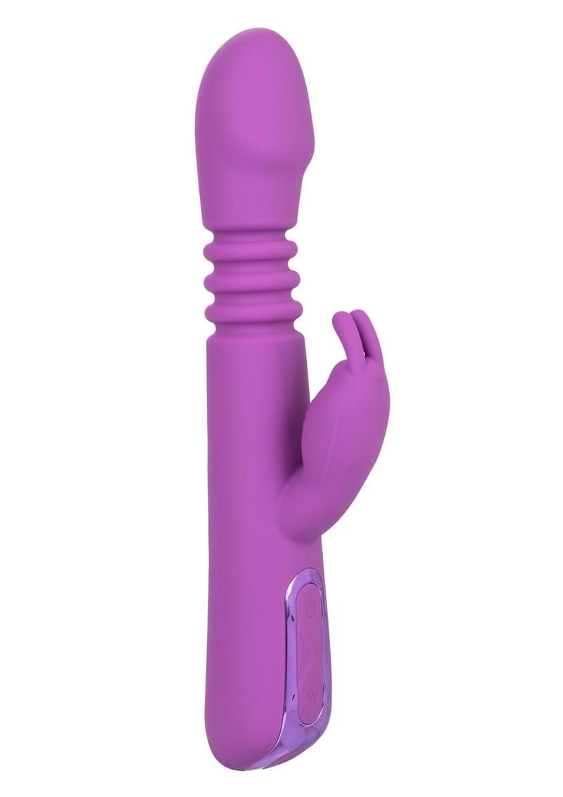 Jack Rabbit Elite Thrusting Rabbit Silicone Rechargeable Vibrator - Purple