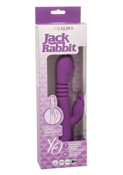 Jack Rabbit Elite Thrusting Rabbit Silicone Rechargeable Vibrator