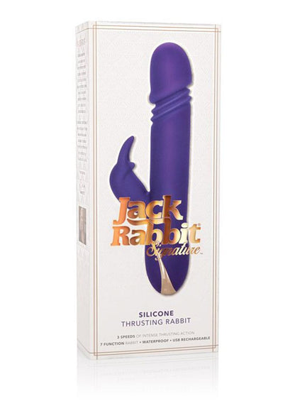 Jack Rabbit Signature Silicone Thrusting Rabbit Rechargeable Vibrator