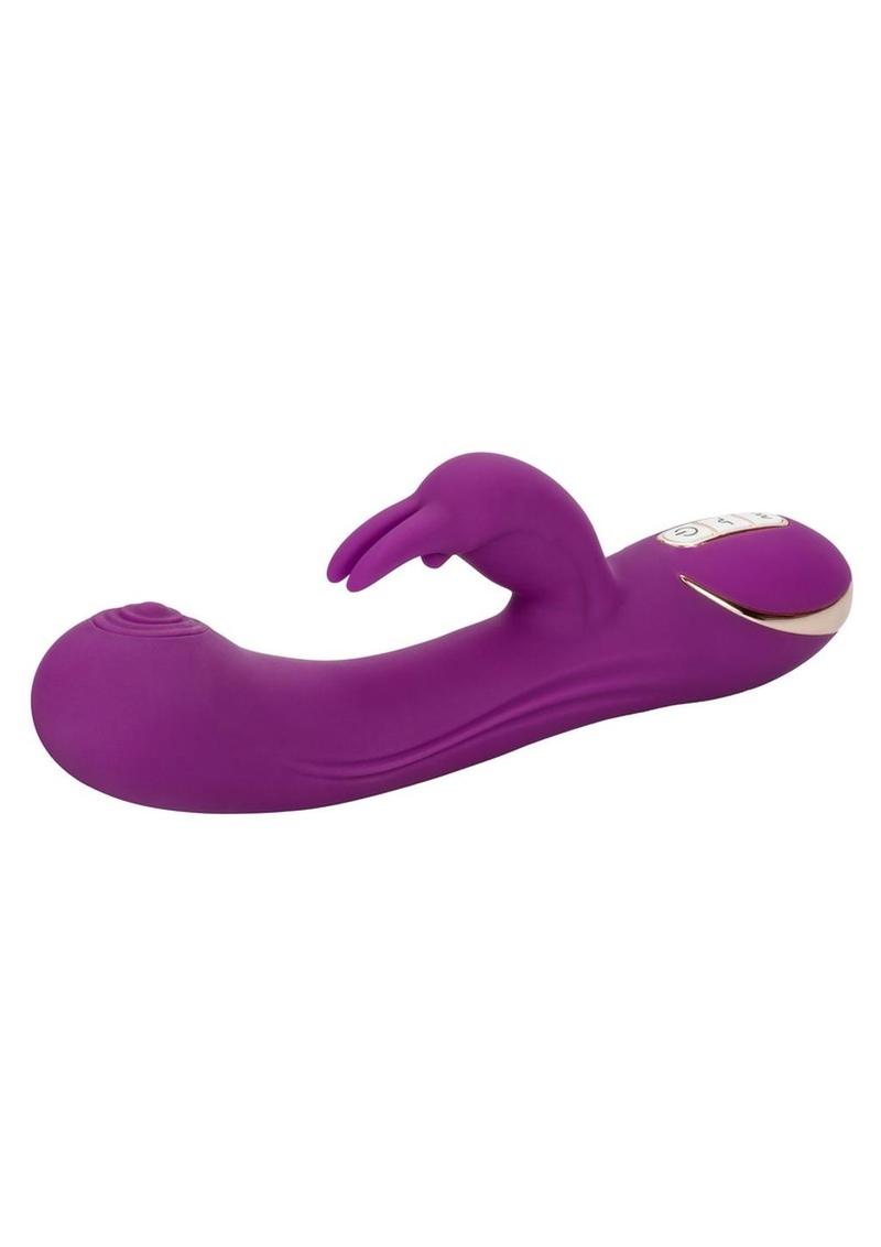 Jack Rabbit Signature Silicone Thumping Rabbit Vibrator Multi Function USB Rechargeable Waterproof - Purple