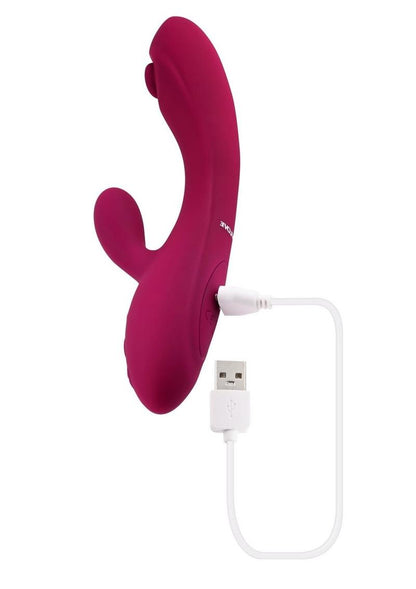 Jammin' G Rechargeable Silicone Vibrator - Red