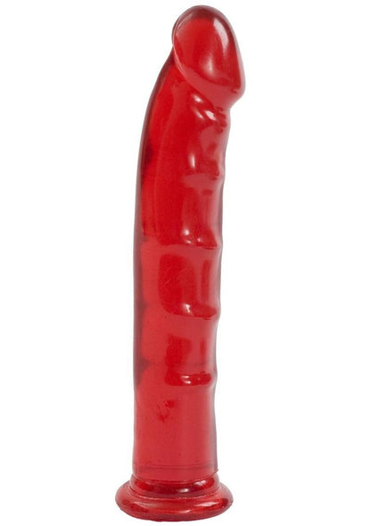 Jelly Jewels Dildo - Red - 8in