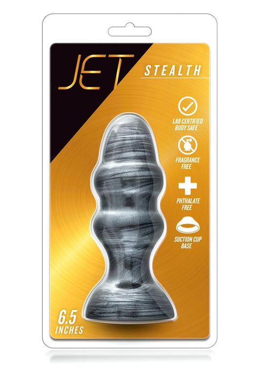 Jet Stealth Butt Plug - Carbon Metallic - Black