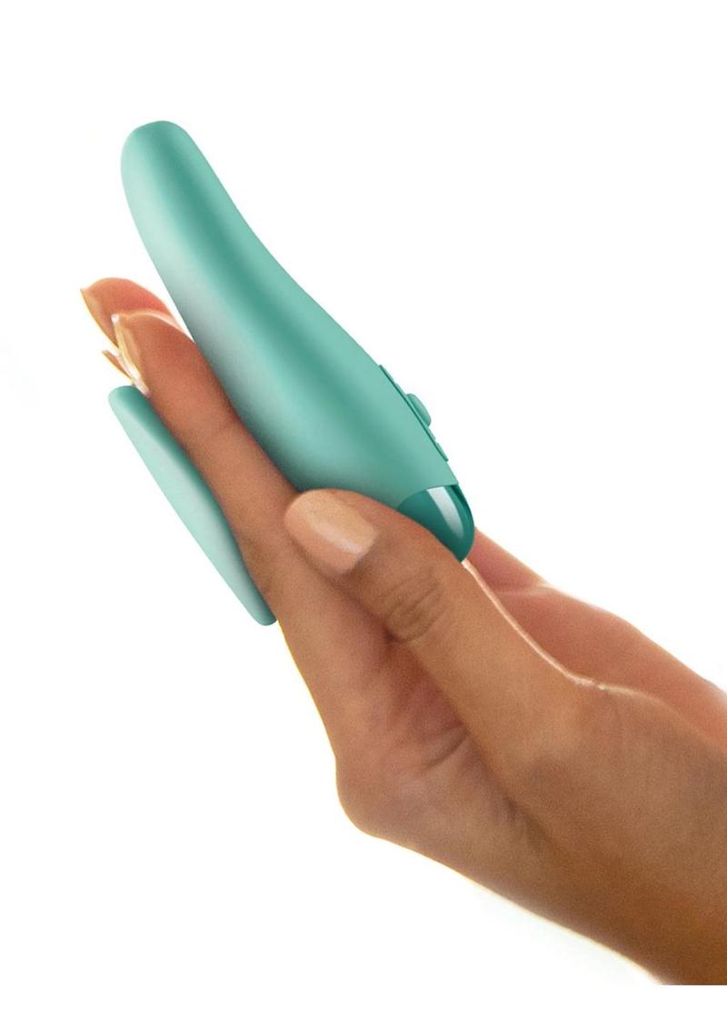 Jimmyjane Form 2 Gripp Rechargeable Silicone Stimulating Vibrator - Teal