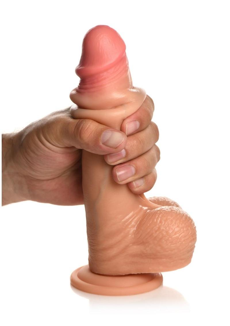 Jock Real Skin Silicone Dildo with Balls