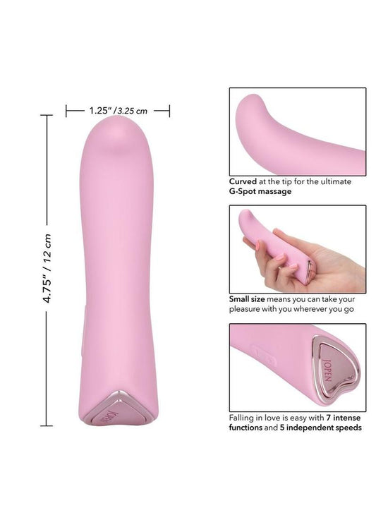 Jopen Amour Mini G Rechargeable Silicone G-Spot Bullet Vibrator - Pink