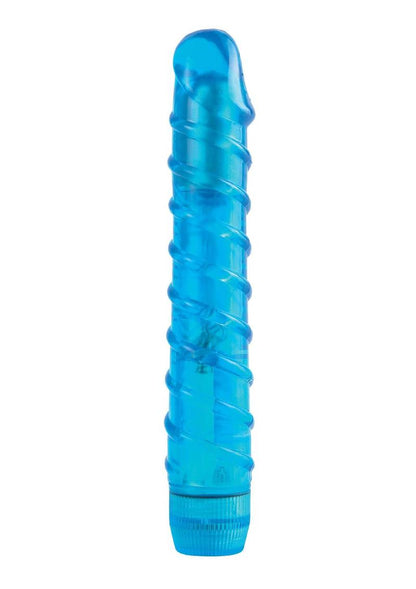 Juicy Jewels Aqua Crystal Vibrator - Blue