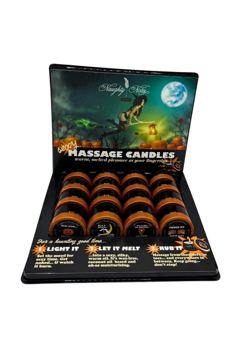 Kama Sutra Halloween Massage Candles Prepack - 16 Per Display/Display