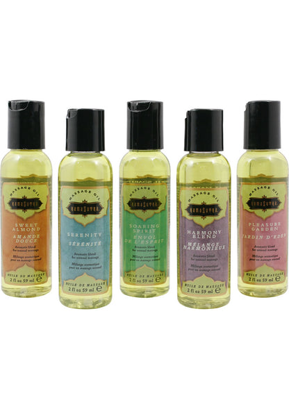 Kama Sutra Massage Tranquility Kit - 2oz - 5 Bottles