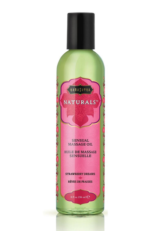 Kama Sutra Naturals Massage Oil Strawberry Dreams - 8oz