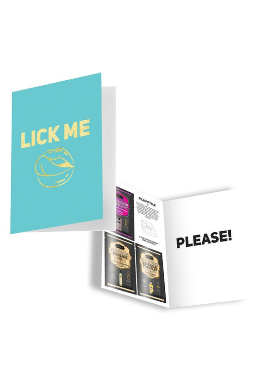 Kama Sutra Naughty Notes Greeting Card Lick Me