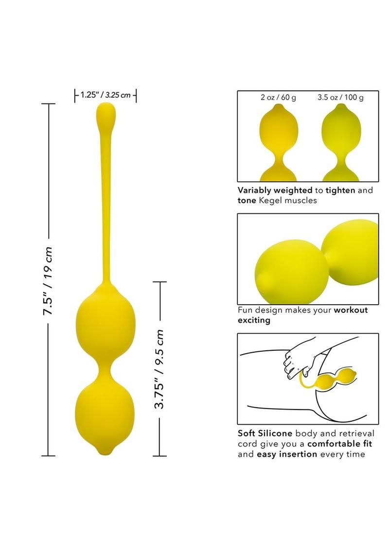 Kegel Training Set Lemon Silicone - Yellow