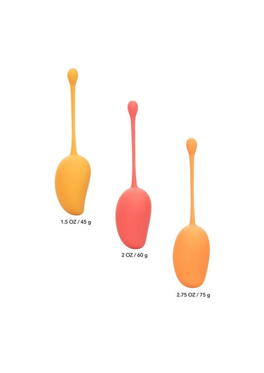 Kegel Training Set Mango Silicone - Orange