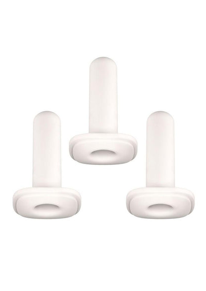 Kiiroo Onyx+ Replacement Sleeve - Clear/White - Standard Fit - 3 Per Pack