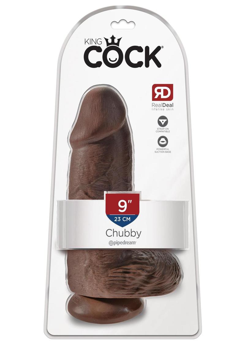 King Cock Chubby Dildo - Chocolate - 9in