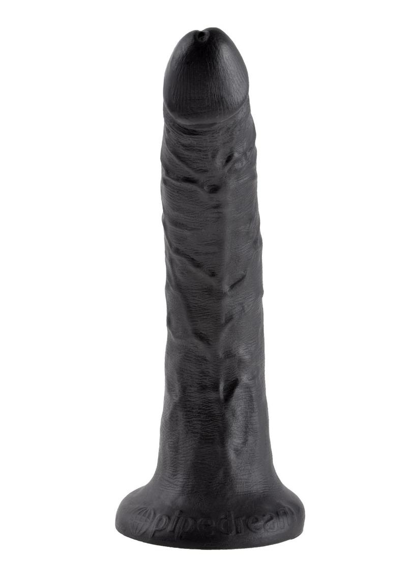 King Cock Dildo - Black - 7in