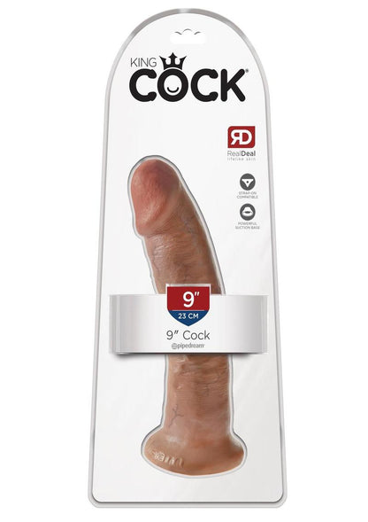 King Cock Dildo - Caramel/Tan - 9in