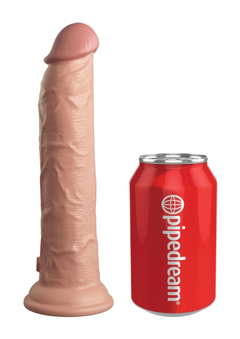 King Cock Elite Dual Density Silicone Dildo - Vanilla - 9in