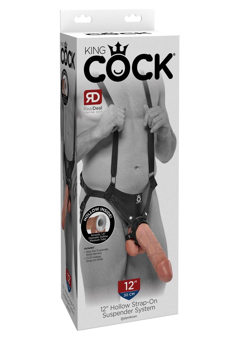 King Cock Hollow Strap-On Suspender System with Dildo