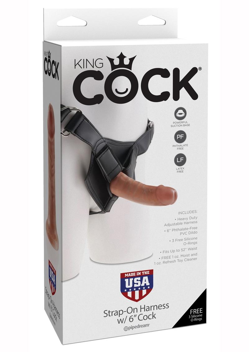 King Cock Strap-On Harness with Dildo