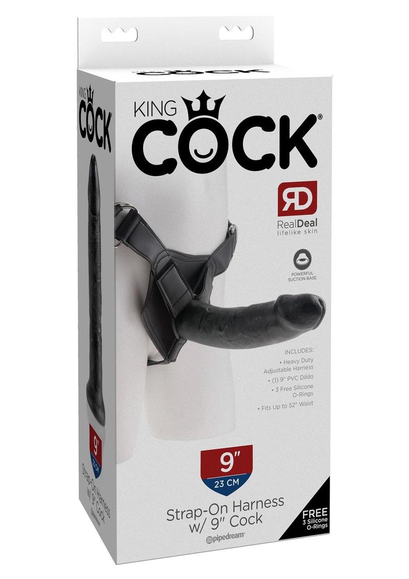 King Cock Strap-On Harness with Dildo