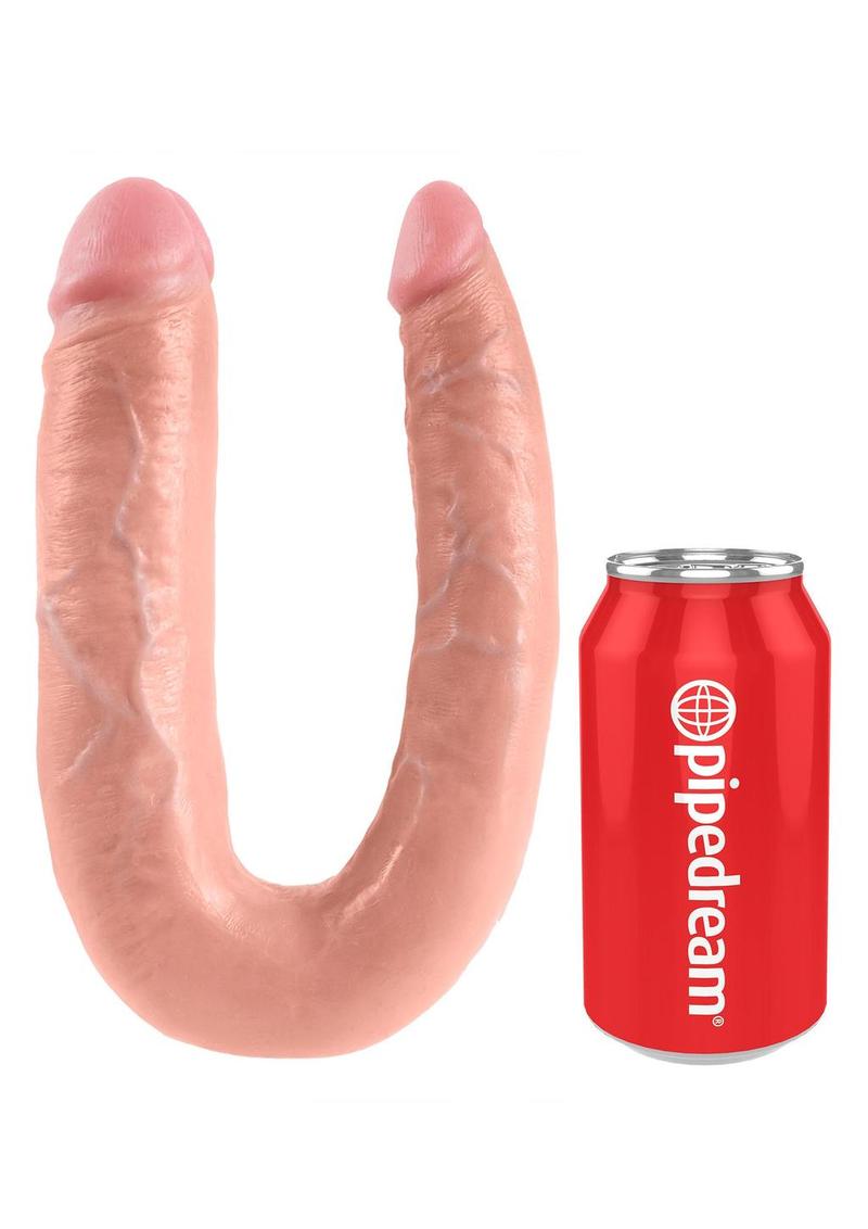 King Cock U-Shaped Large Double Trouble Dildo