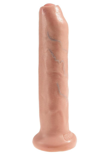 King Cock Uncut Cock Dildo - Vanilla - 7in