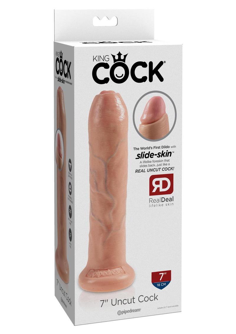 King Cock Uncut Cock Dildo