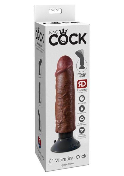 King Cock Vibrating Realistic Dildo Waterproof