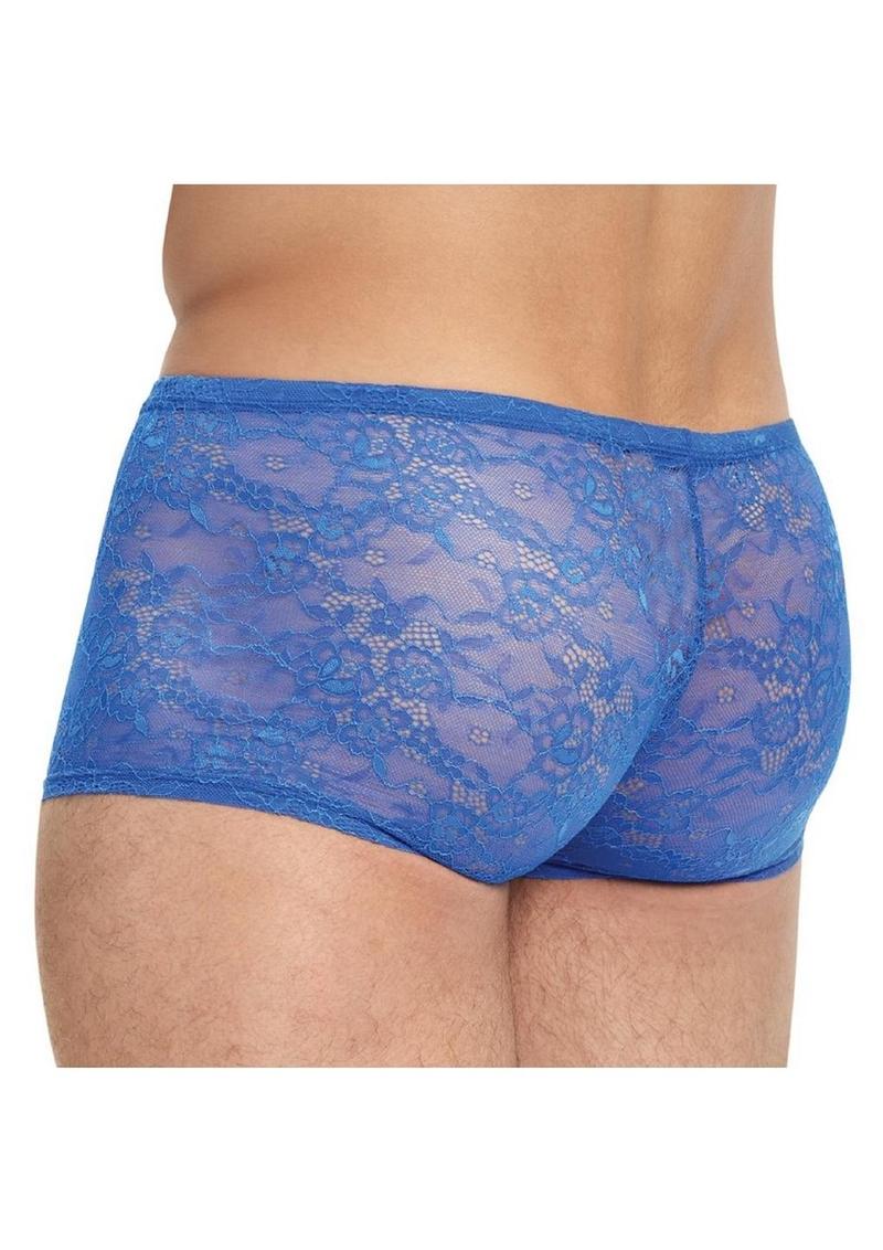 Lace King Lace Boxers - Blue - Large/Medium/Small/XLarge