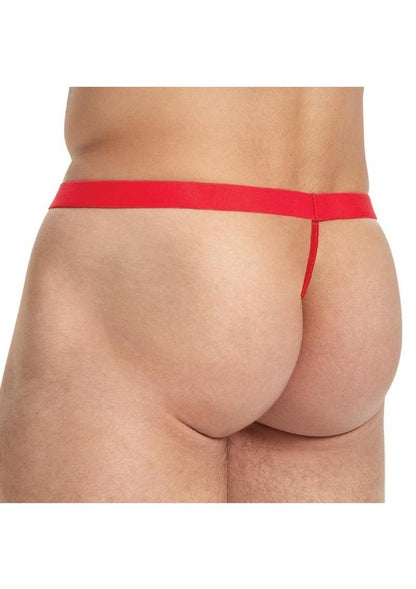 Lace King Lace G-String - Red - Large/XLarge