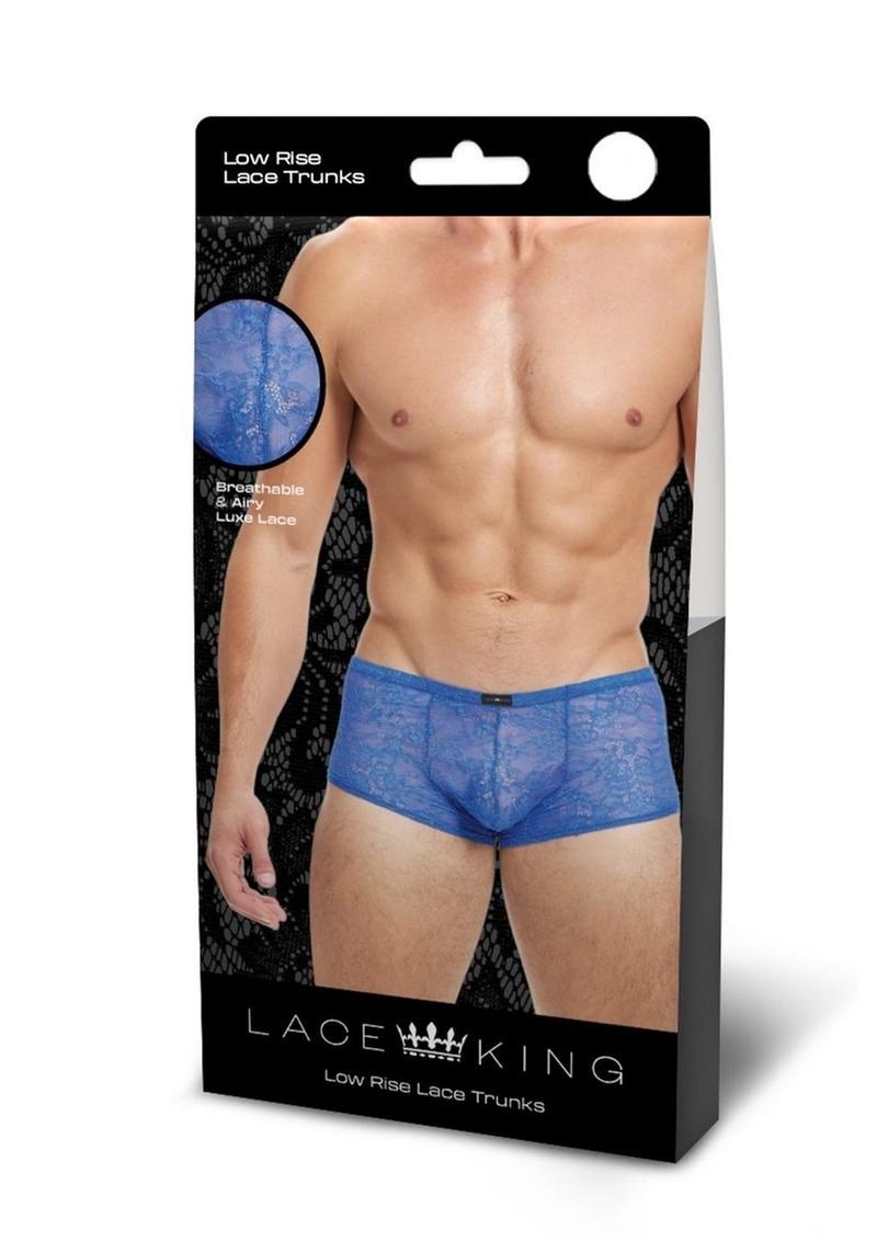 Lace King Lace Trunks - Blue - Large/Medium