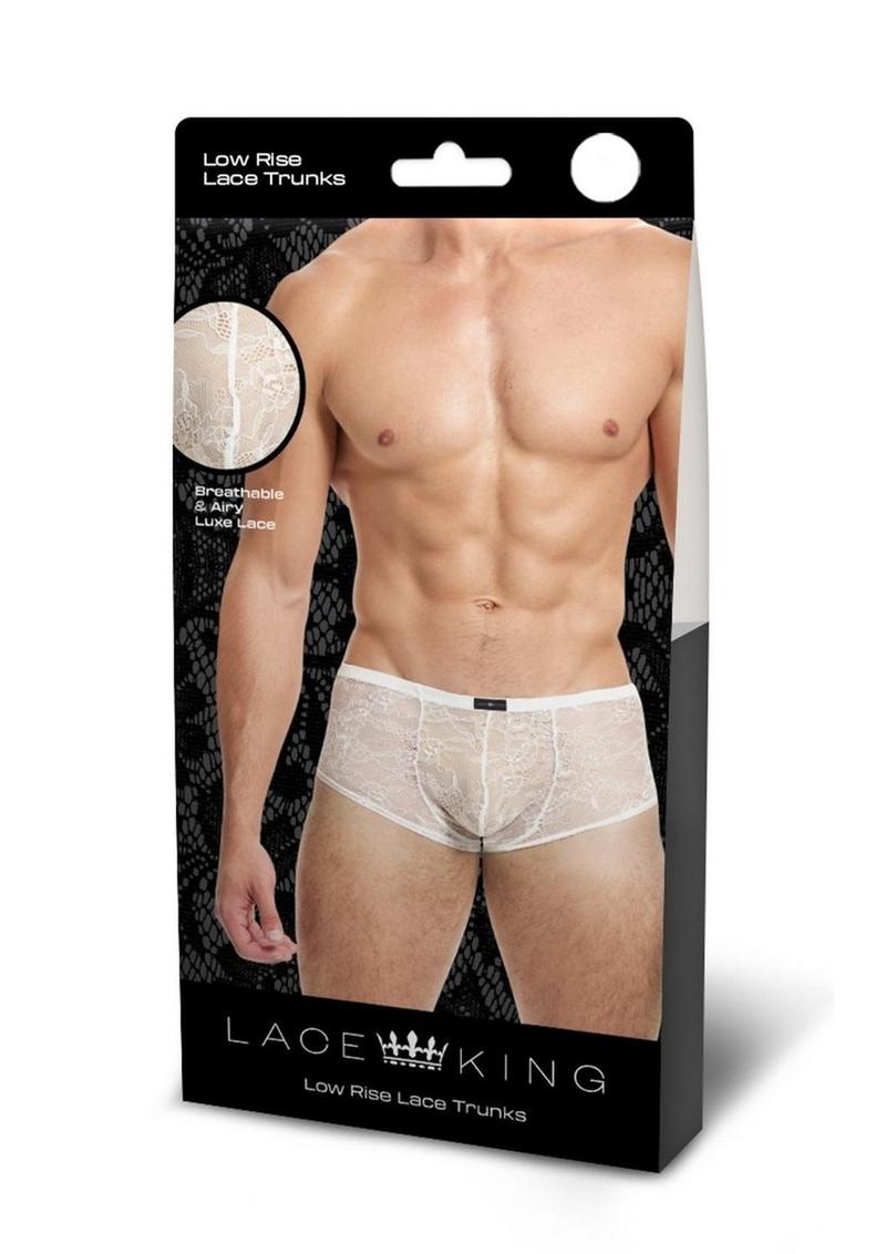 Lace King Lace Trunks - White - Large/Medium